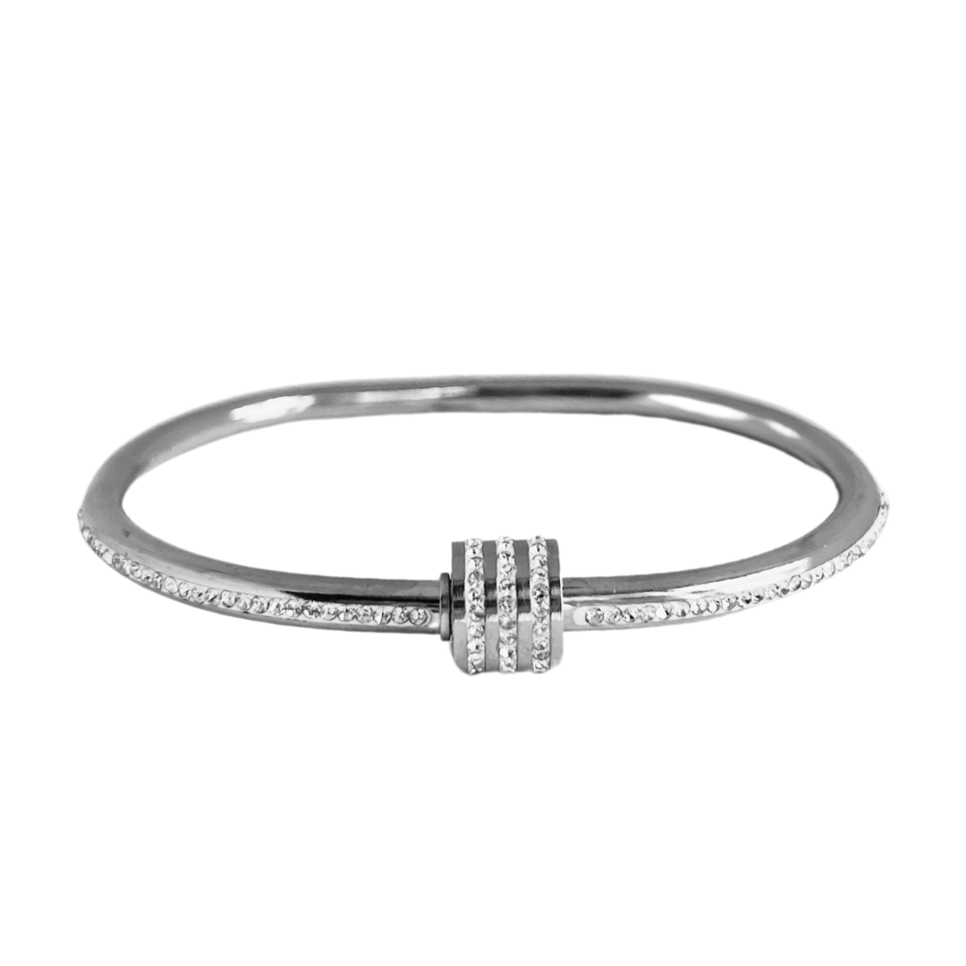 ✨ Bracelete Círculo Prateado